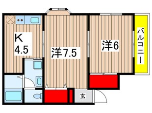 沖ノ根ニューハイツⅢの物件間取画像